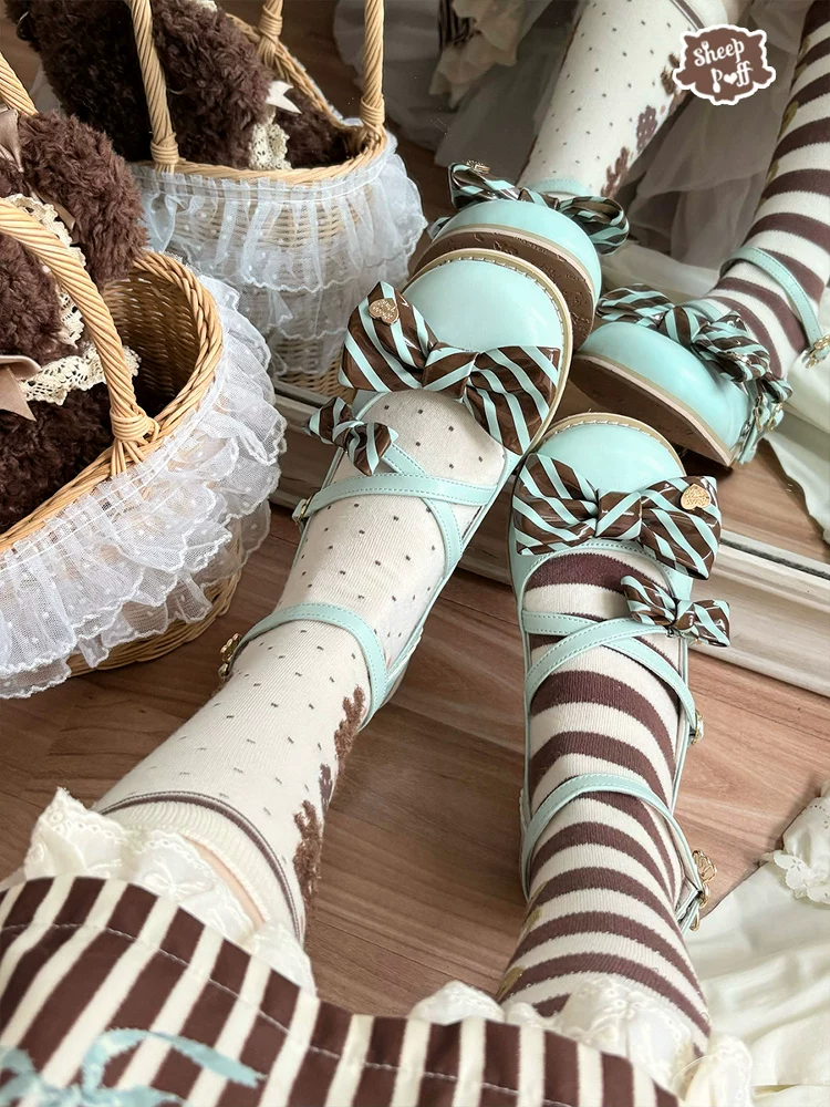 Акриловый чай с фруктами и бантами, (физические), стильLolita