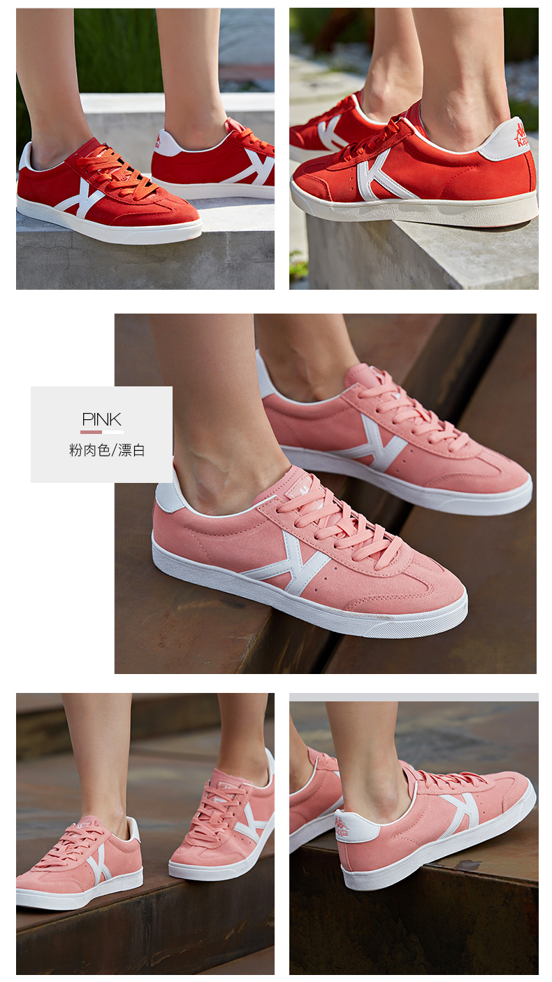 KAPPA Cặp đôi Kappa Đàn ông và Phụ nữ Giày đế thấp Giày thể thao đế xuồng gió | K0765CC01D giày the thao nữ biti's