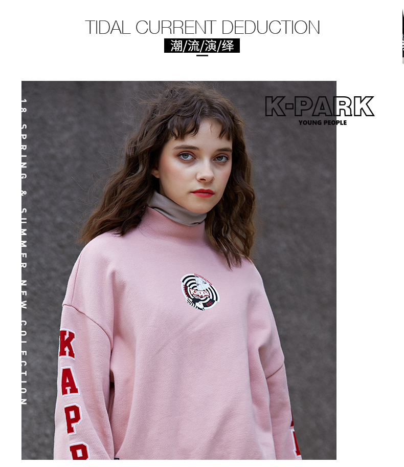 KAPPA Áo len thể thao nữ Kappa Áo thun cổ cao thường đan | K0862WT90D - Thể thao lông cừu / jumper áo hoodie dirty coins