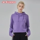 KAPPA Nhãn hiệu vuông Kappa cho nam và nữ áo len giản dị áo hoodie | K0852MT24M - Thể thao lông cừu / jumper hoodie đen