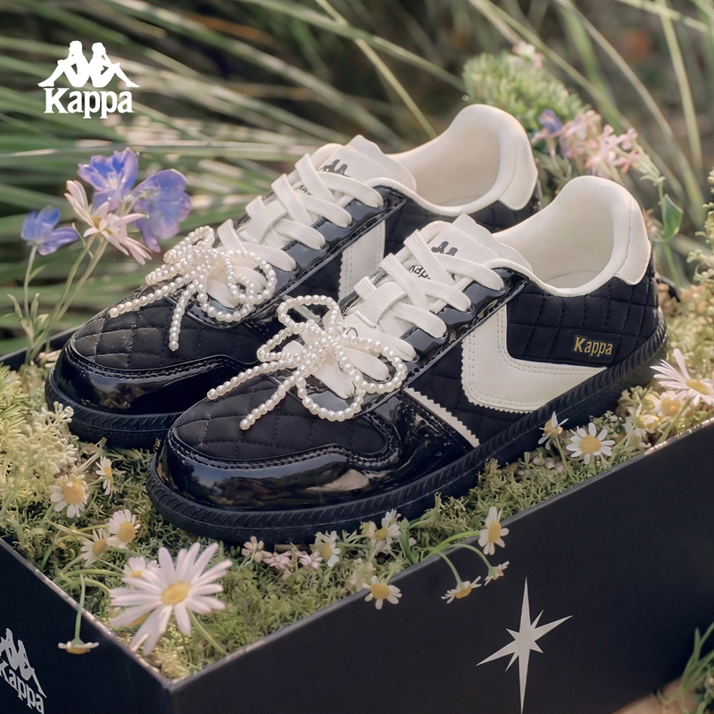 [Same Style as Kong Xue'Er] Kappa Back-To-Back Diamond-Patterned German Training Shoes 2026 New Retro Sports Sneakers