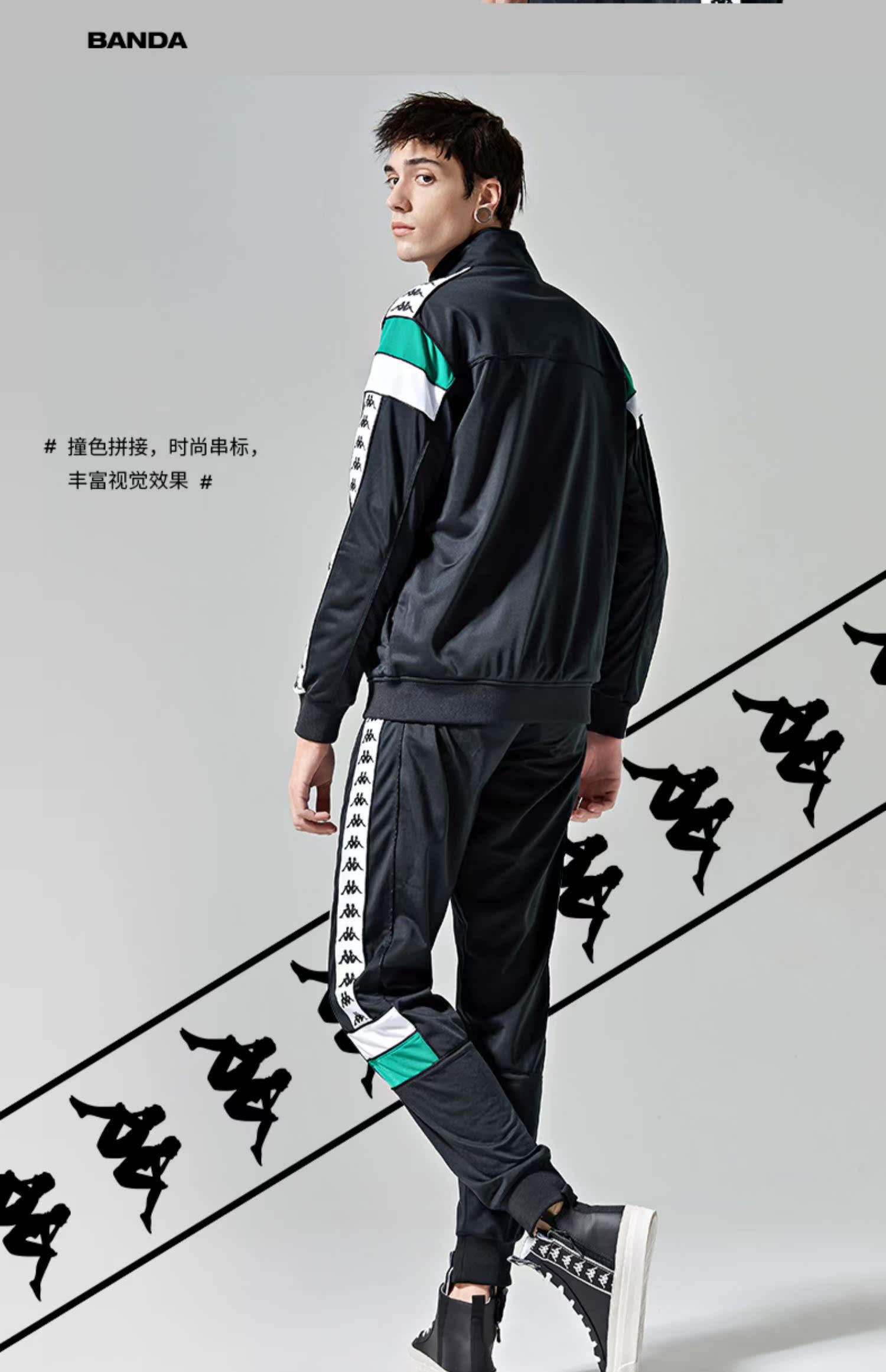 Kappa Kappa Banda chuỗi áo len thể thao nam áo len giản dị 2019 mẫu | K0912WK71J - Thể thao lông cừu / jumper áo thu đông nữ đẹp 2020