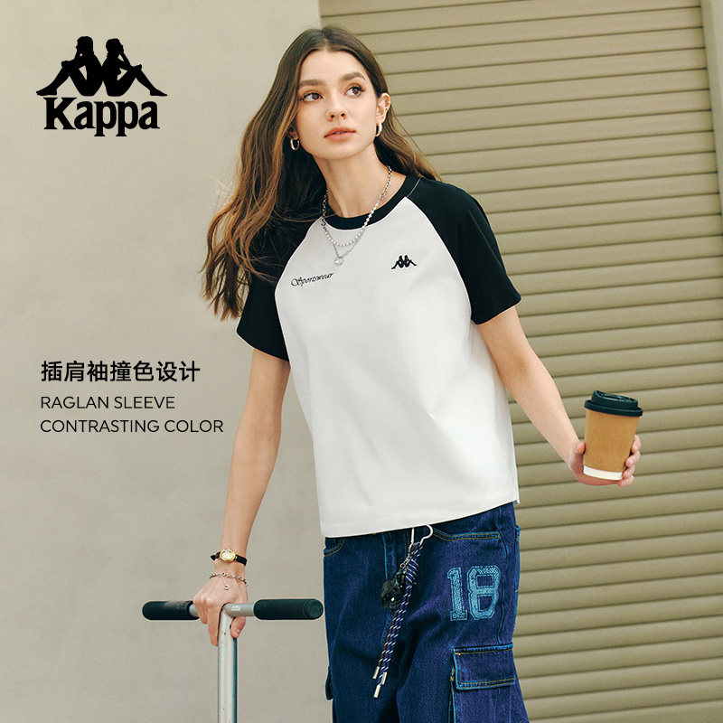 卡帕背靠背Kappa夏款T恤:夏日运动休闲新宠🔥-运动T恤-淘宝百科网