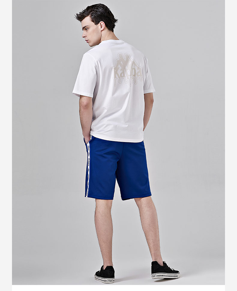 Kappa Kappa Thể thao nam ngắn tay áo thun thường hè nửa tay 2019 Mới | K0912TD36D - Áo phông thể thao áo ba lỗ gymshark
