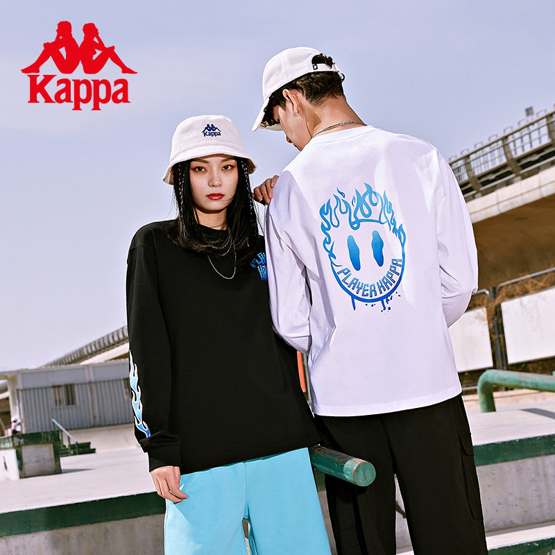 Kappa Capa player hip hop long sleeve 2022 couple sports suit casual printed tops