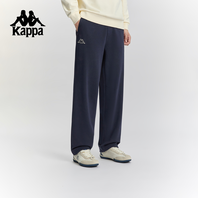 Kappa Back-To-Back Knit Sports Pants Men's 2026 New Casual Straight Pants Outdoor Loose Pants