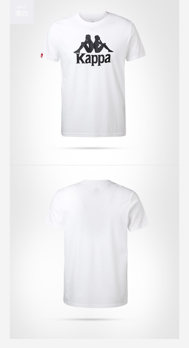 Kappa kappa của nam giới thể thao ngắn tay áo giản dị t- shirt nửa tay áo đơn giản ngắn tay áo 2018 mới | k0852td72j áo phông thể thao