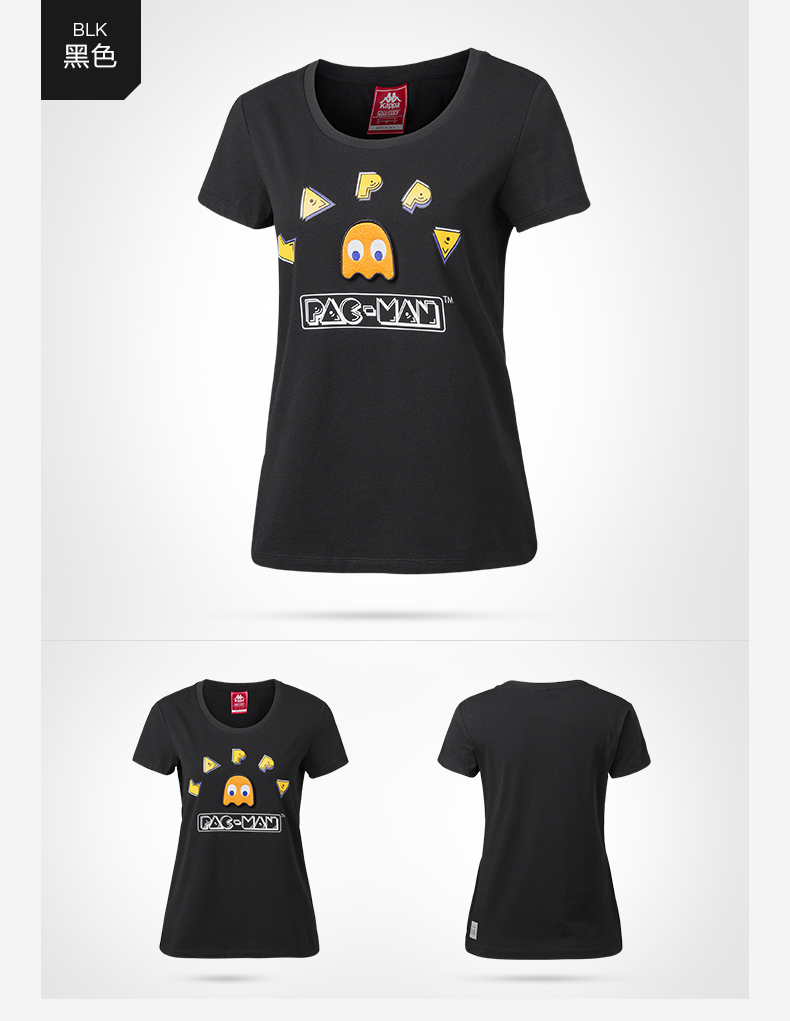 Kappa Kappa Pac-Man Thể Thao T-Shirt Casual Ngắn Tay Áo K0722TD23D áo thun tanktop nam