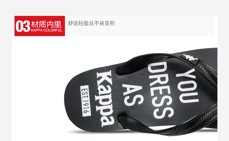 Back to back Kappa Kappa đôi dép thể thao nam Giày đi biển thông thường 2018 sản phẩm mới K0815LT05D dép adidas