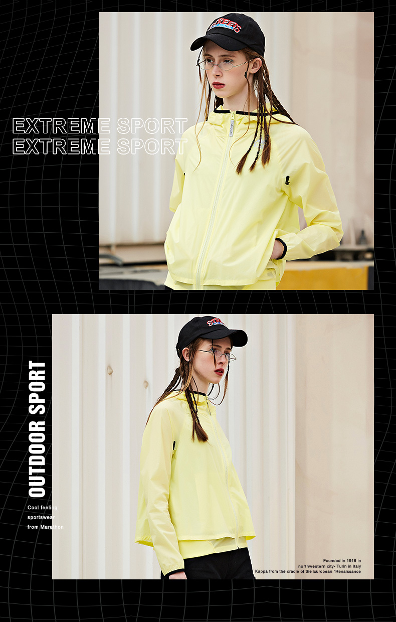 Kappa Kappa của phụ nữ lỏng lẻo áo áo gió thể thao giản dị áo khoác 2018 mới | k0825fj50d áo north face 2 lớp