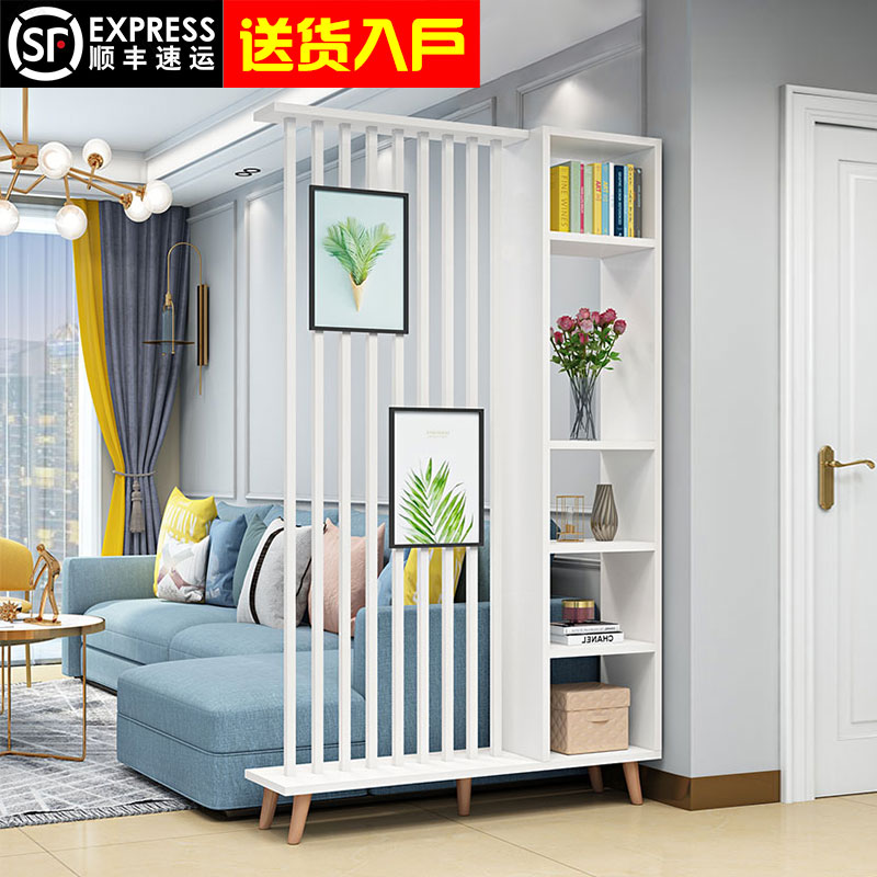 Entry floor Screen solid wood partition New Chinese style door minimalist wine cabinet Living room Locker Room modern leaning against wall Xuanguan