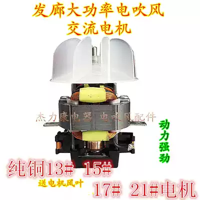 Hair salon high-power hair dryer AC motor All copper movement 220V Kangfu hair dryer universal high-speed motor accessories