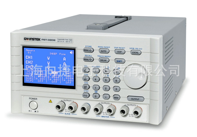 Taiwan's solid latitude Gwinstek PST-3202 programmable to design linear DC power 3 channels