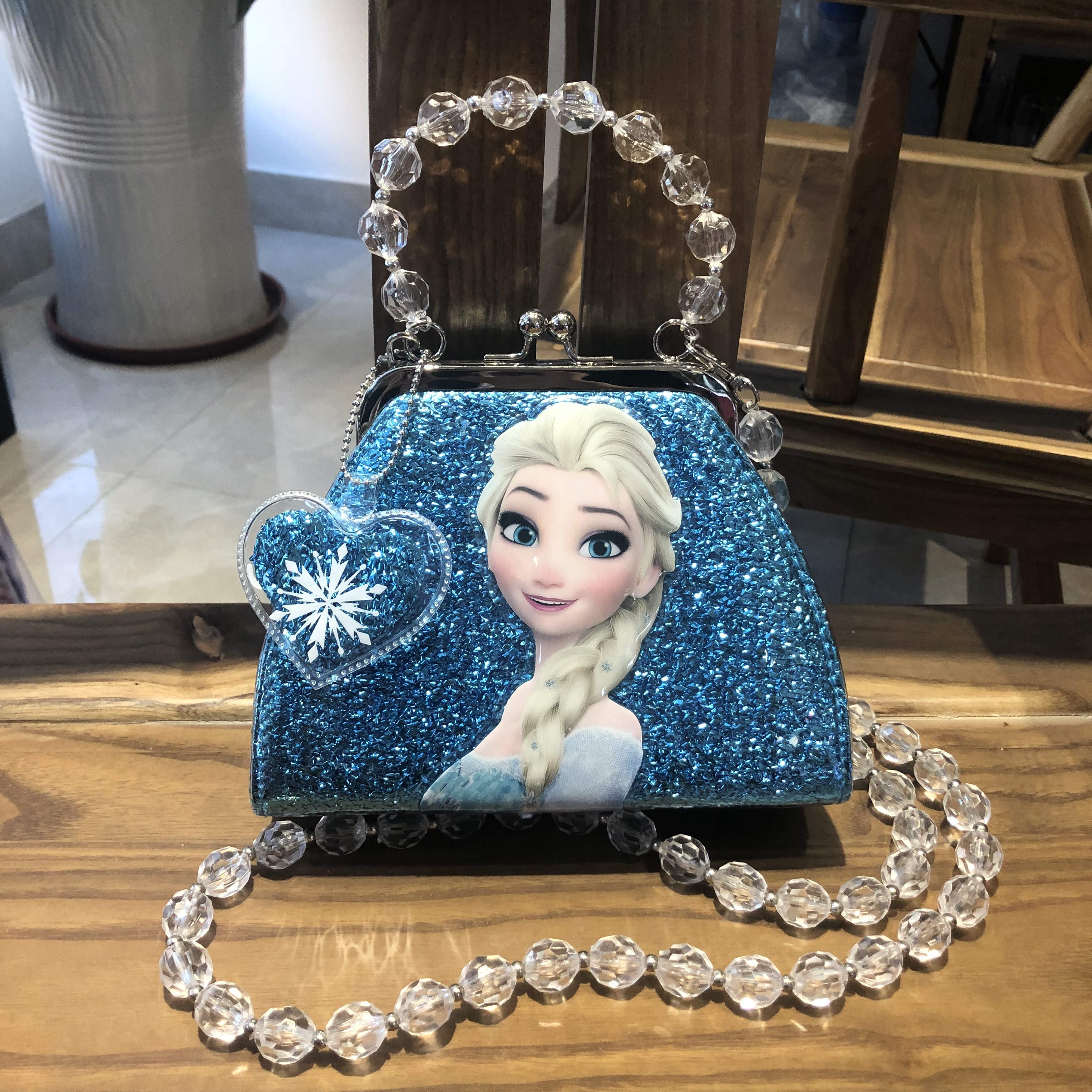 Ice and Snow Bag Romance Princess Girl Fashion Children's Cartoon Aisha Handbag Messenger Bag Children's Western Style Korean Version