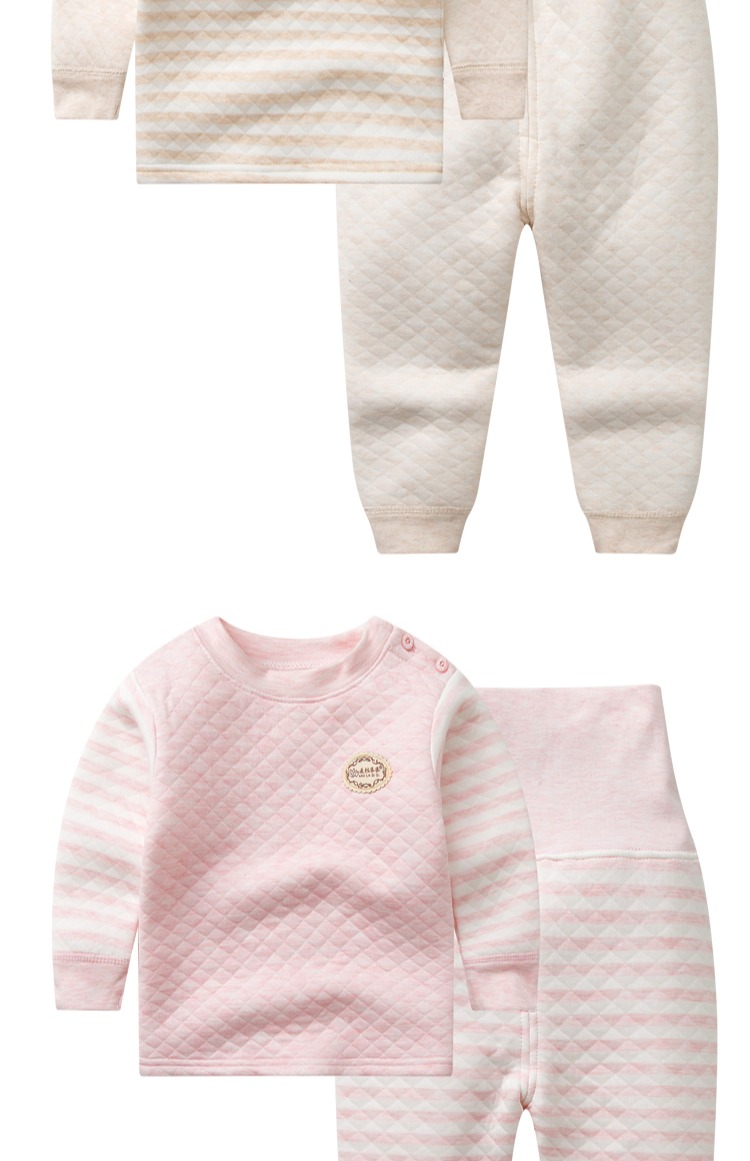 Baby color cotton nhiệt đồ lót cao eo phù hợp với bé trai và bé gái mùa thu và mùa đông dày quần áo cotton thiết kế quần bụng quần lót bé trai