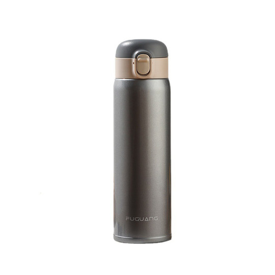 Fuguang Thermos Cup for Men and Women, High-Looking, Portable, Snap-On Lid, 316 Stainless Steel, Student Compact Water Cup, 500ml