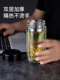 Fuguang Double-Layer Glass Cup for Men, Thickened Office and Home Use Tea Cup, Portable Car Water Cup, Large Capacity Cup