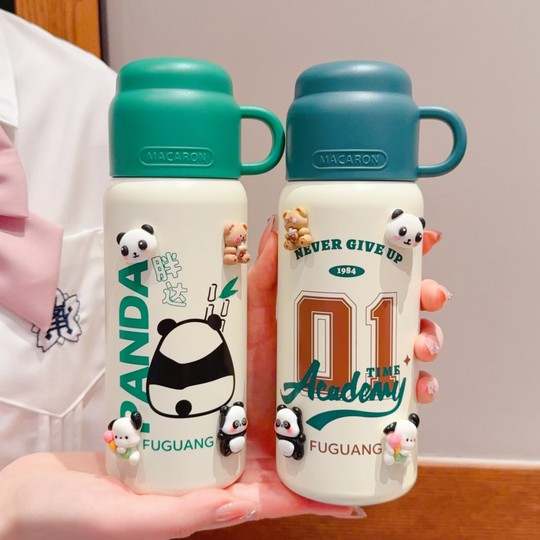 Fuguang 2025 New Model Children's Thermos Cup 316L Stainless Steel Large Capacity High-Value Water Bottle Student Outdoor Water Bottle