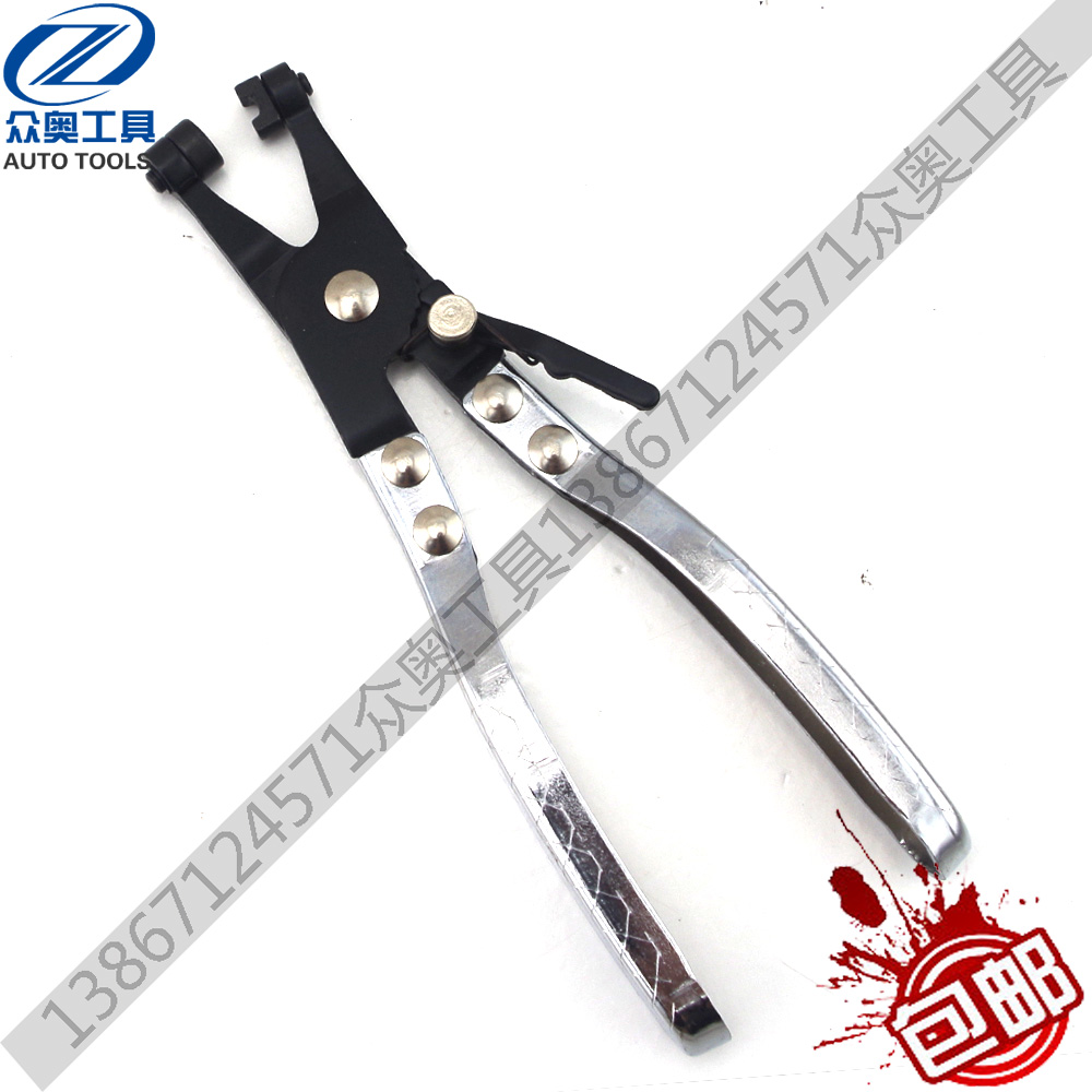 Upscale car water pipe caliper straight-type larynx-type pipe bundle pliers clamp-clamp-clamp water pipe pliers 