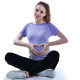 Pregnant women's yoga clothing set, women's abdominal support, spring and autumn pregnancy, postpartum, high elastic tights, fitness quick-drying T-shirt, sportswear