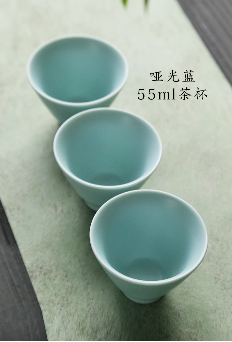 Chuanpu Sweet White Glaze Cup Cup Tea Cup Kung Fu Tea Set Hộ gia đình Chè gốm Cup Cup cá nhân Trà đen Chén trà xanh - Trà sứ binh tra