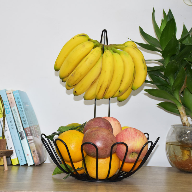 European style simple fashion creative banana hook basket Living room tea few fruit disk dried fruit snack basin hanging plate