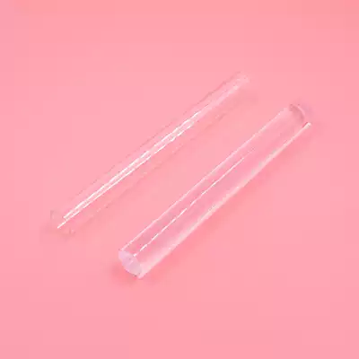 Acrylic rod heat shrink sheet grinding ultra-light soil stick roll mud stick transparent soft clay rolling stick
