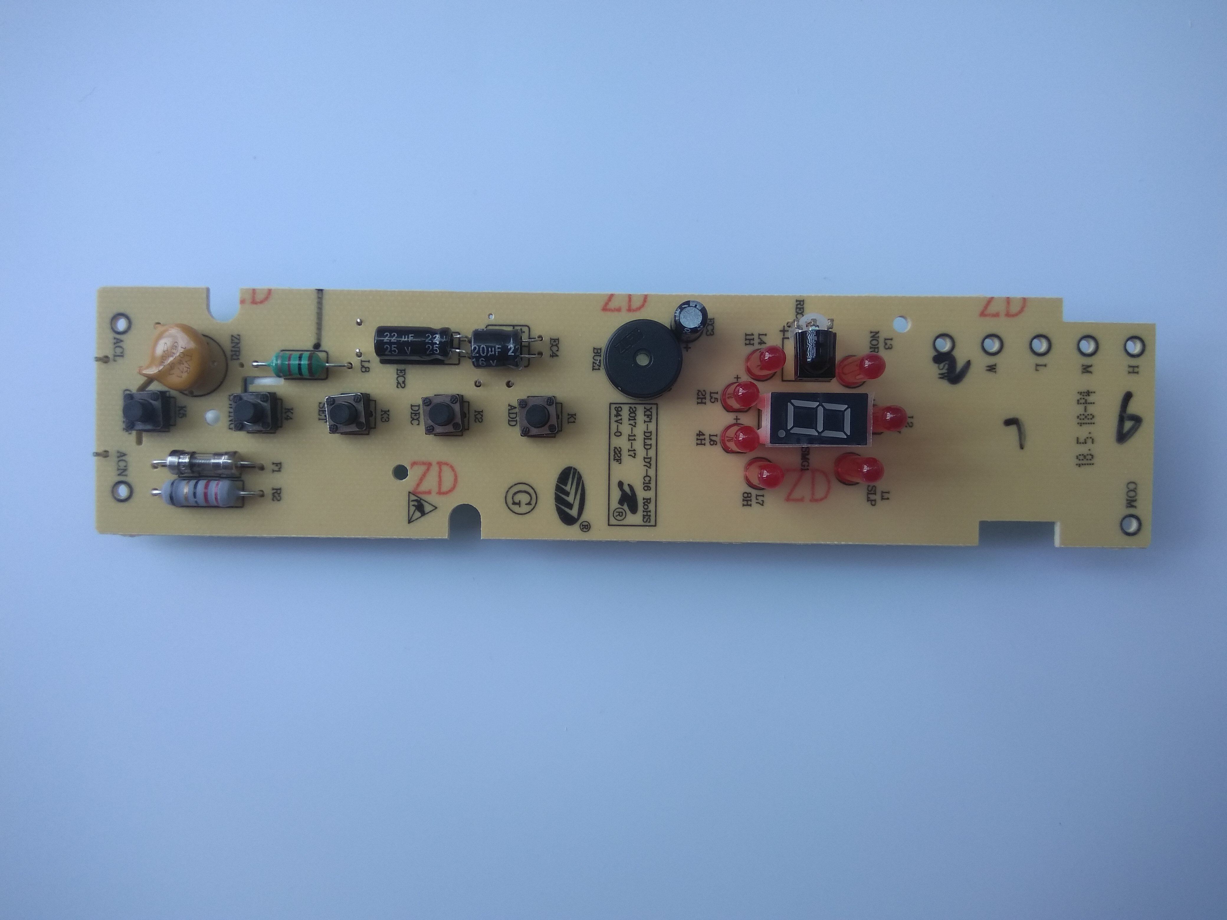 Vanguard fan ground fan DLD-D7 circuit board circuit board control board control board key board key board
