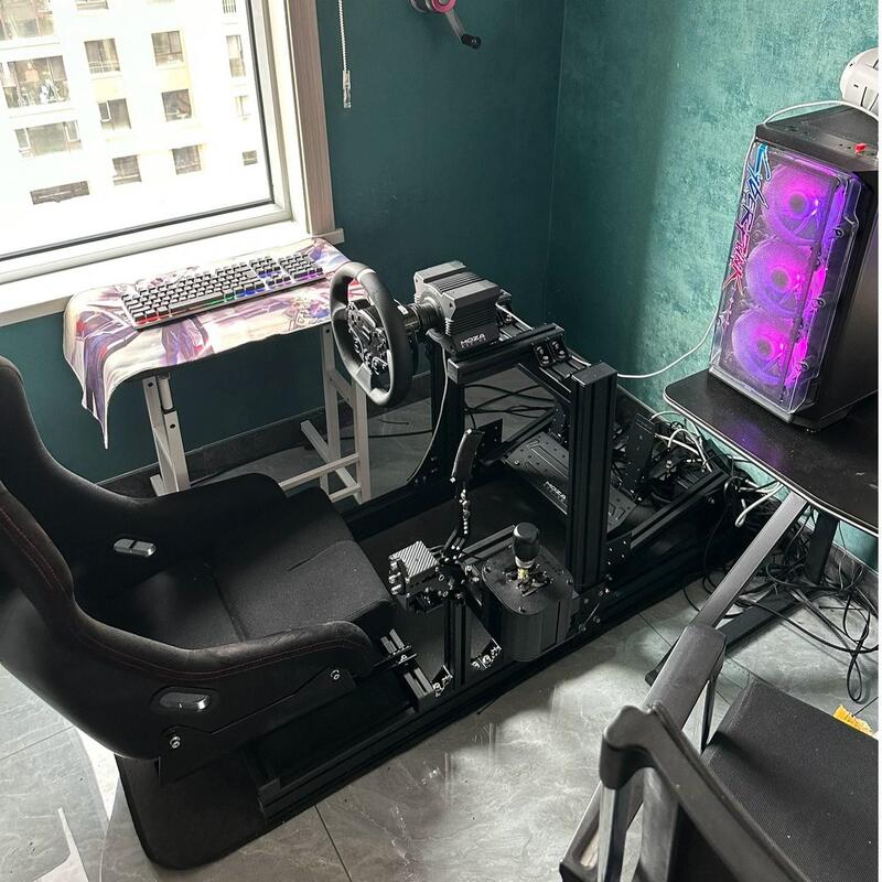 High Cost-Performance 4080 Aluminum Profile Simulator Stand 3060 Aluminum Profile Simulator Stand Speedmoza Moza Tuma