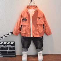 Boys coat spring 2024 new style Korean style spring and autumn childrens spring childrens handsome baby top jacket