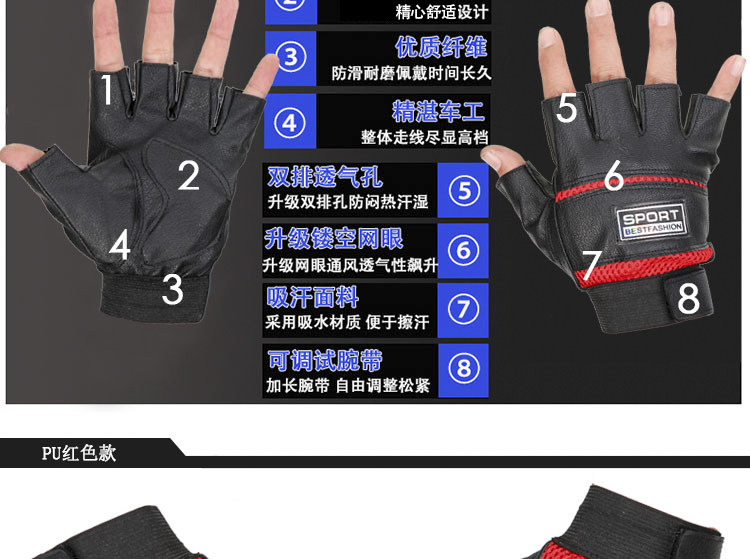 Gants de cyclisme homme - Ref 2243747 Image 9