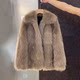 ເສື້ອຂົນຂົນສັດ imitation fox fur mid-length fur 2023 autumn and winter new winter fur Haining Korean aroma top