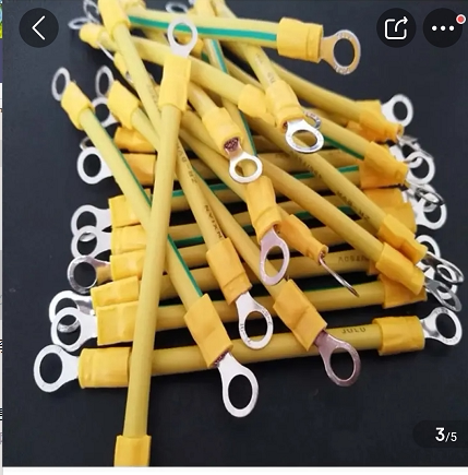 Light volt board to pick up the grounding line 2 5 square 4 Yellow green length 20 cm