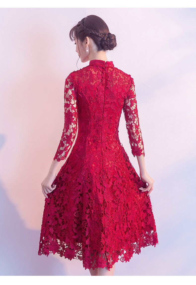 Robe de soirée manche de petale - Ref 3210717 Image 20