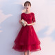 Toast Wear Bride 2024 New Summer Wedding Burgundy Dress Skirt Can Be Weared For Small People To Thank Banquet Girls