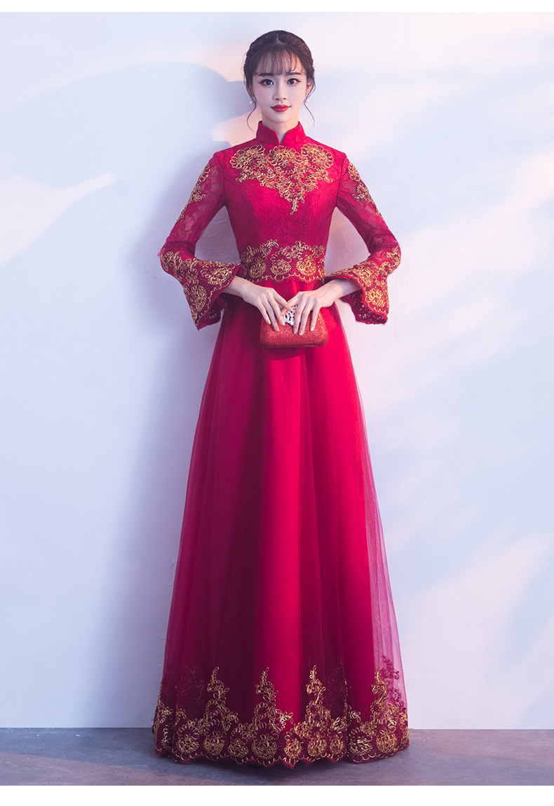 Robe de soirée manchon de cloche - Ref 3211025 Image 20