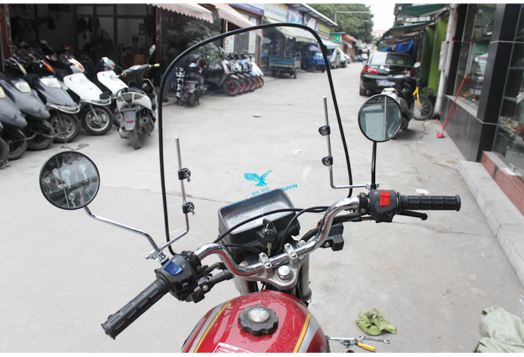 Xe máy phía trước kính chắn gió xe điện 125 xe ba bánh cao rộng kính chắn gió trong suốt che mưa kính chắn gió vision