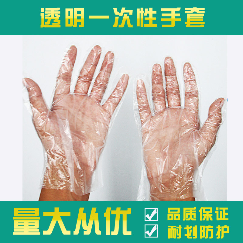 Disposable Protective Gloves Catering Snack Transparent Kitchen Work Plastic PLASTIC Cosmetic Beauty Meme Hair Gloves
