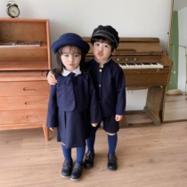 Japanese kindergarten school uniforms male spring and autumn clothes ins foreign fashion students school uniforms set primary school uniforms girls