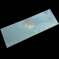 Steinway Three -Legned Piano (сторона) золотой размер 380*105 мм