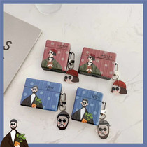 Cartoon tide brand suitcase couple Apple 1 suitable for 2 generation protective sleeve airpodspro3 generation wireless earphone shell