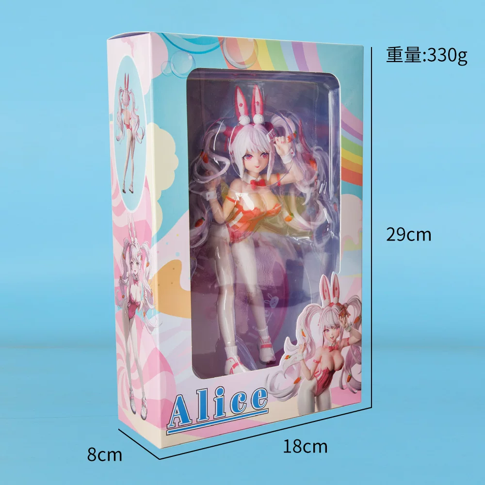 Фигурка Victory Goddess Bunny Girl Alice, 2D аниме модель, 12×7×14,5 см, полная комплектация