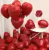 Net red heart garnet red balloon creative 12 inch 3 2 grams ruby red love party decoration wedding room decoration
