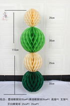 装活动球窝书道具商场绿色头扮堆幼儿园红店铺网红蜂立柱小橱窗