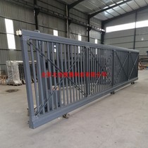 Courtyard linear sliding door unit government and enterprise section door section sliding door aluminum alloy electric suspension door automatic telescopic door