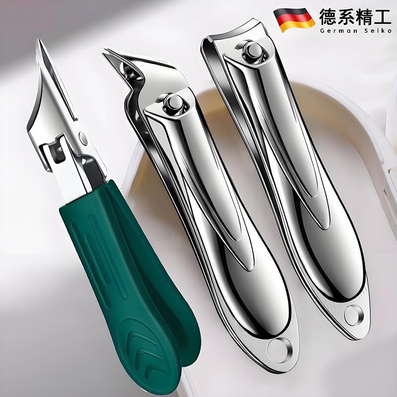 Specialized Nail Clippers with a Large Opening for Ingrown Toenails, Pedicure Scissors, New Eagle-Beak Angled Nail Clippers