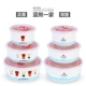 Trái tim IKEA gốm bảo quản bát ba mảnh hộp bảo quản đặc biệt đặt ngay bát mì lò vi sóng hộp ăn trưa nhà ăn trưa - Đồ bảo quản túi bọc thực phẩm