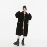 Тедди в стиле!Свободное длинное пальто из 100% шерсти