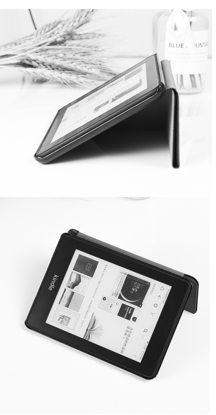 Kindle paperwhite4 e-book cover bảo vệ mới 2018 mô hình gập đứng kpw4 ngủ bao da - Phụ kiện sách điện tử ốp ipad pro 10.5
