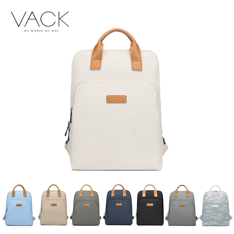 Vack Simple 14inch Fashionable Men's and Women's Backpacks, Small School Bags, Lightweight 16.1 Business 13.3 Waterproof Computer Bags